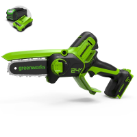 Цепная мини-пила Greenworks 24V G24MCS10 (10 см) аккумуляторная в Боброве